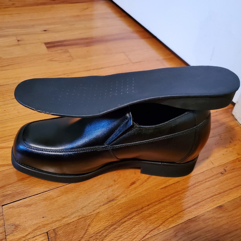 Men's Elevator Shoes Black Slip-On - Picture 5 of 6